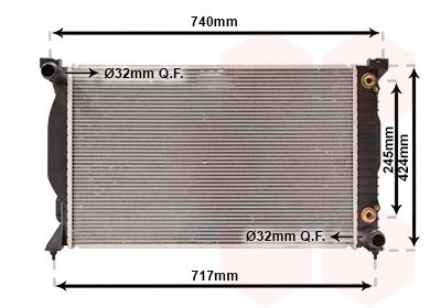 VAN WEZEL Radiators, Motora dzesēšanas sistēma 03002229